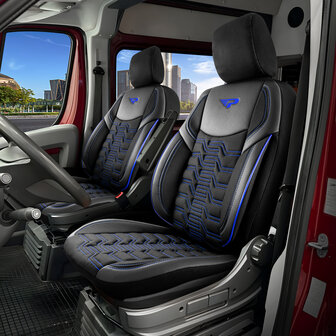 FORD TRANSIT CONNECT 2013 tot 2018  - autostoelhoes Venetie blauw